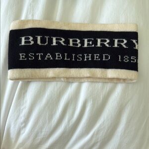 Burberry Black and Cream Headband